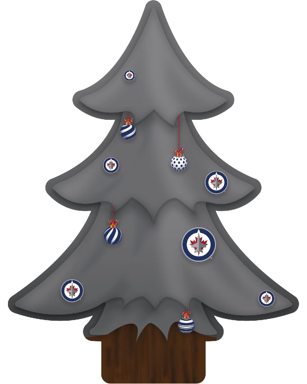 fan creations Winnipeg Jets Team Color Desktop Tree 12in